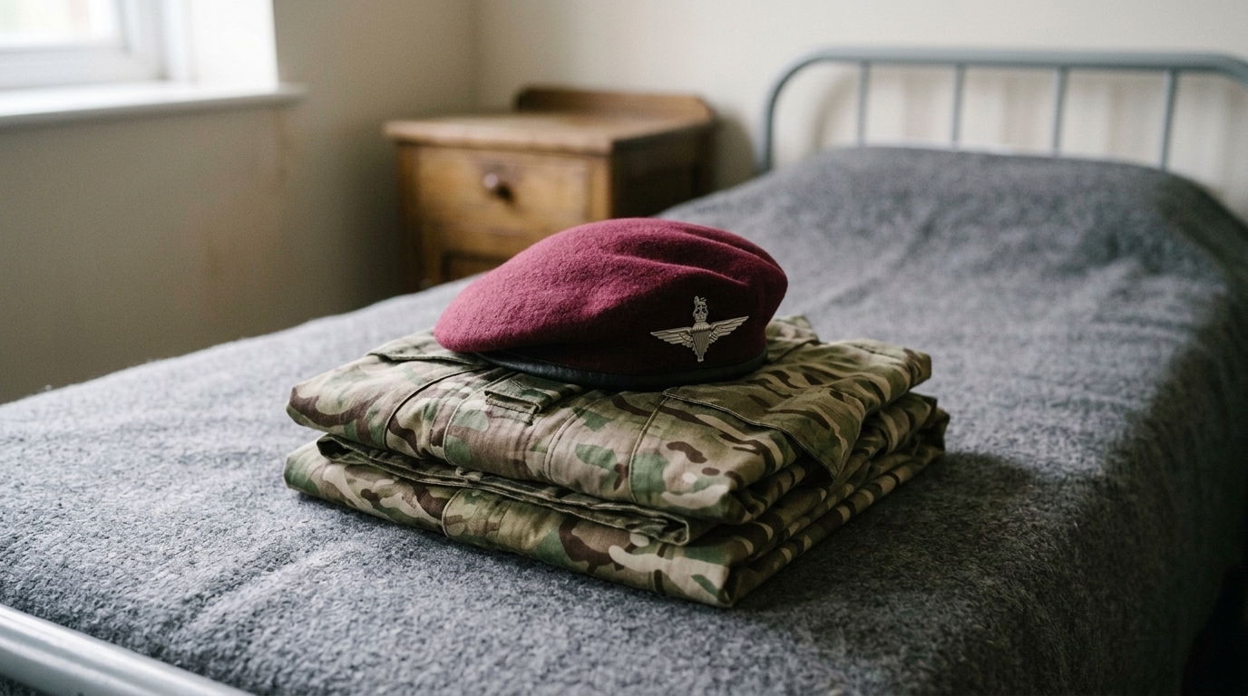 Uniform set aside on leaving service