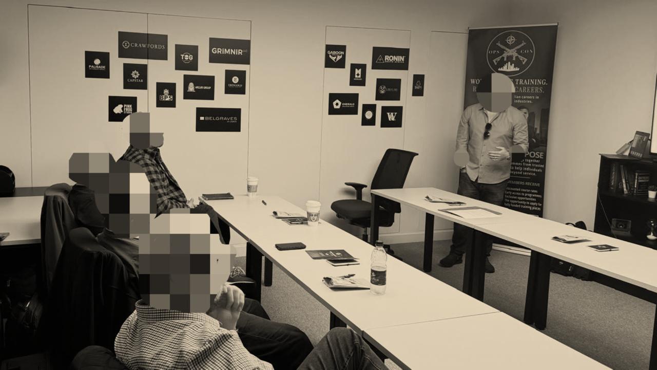 Partner logos on the wall at an Ops Con member event