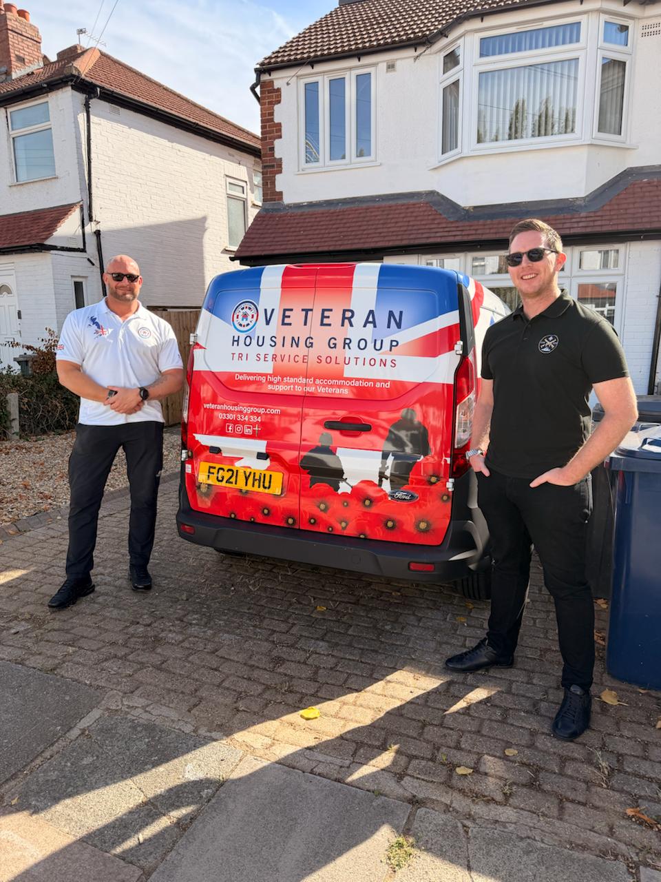 Chad Maskell and Fraser Coleman during the visit